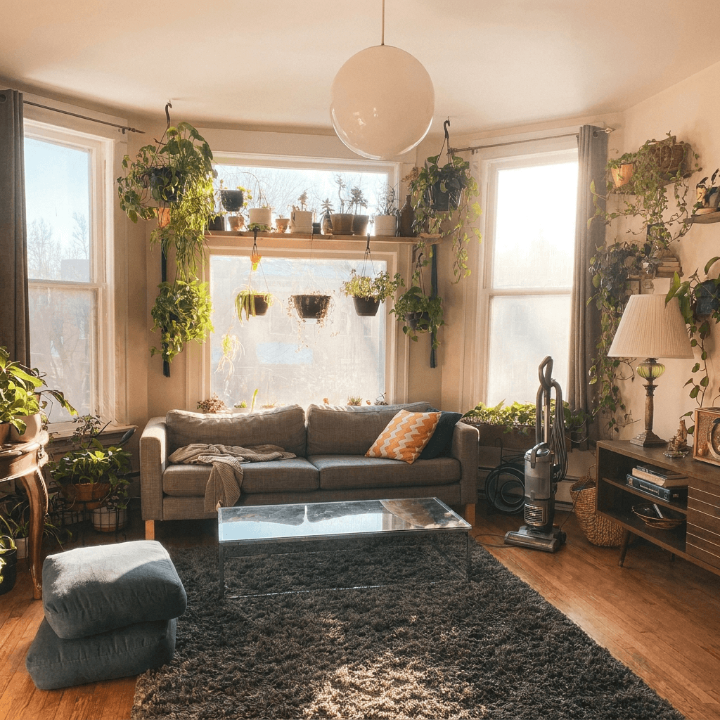 Deep home cleaning session